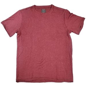 Guess T-Shirt Mens Size Medium Burgundy Short Sleeve Round Neck Tee